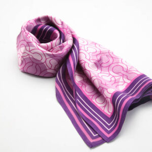 A beautiful silk scarf isolated on white