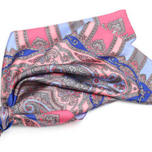 Silk scarf isolated on white