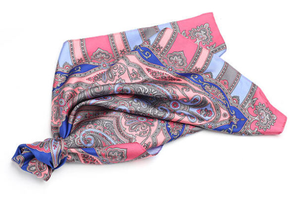 Silk scarf isolated on white