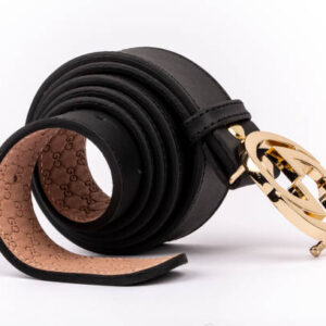 Leather women belt, belt white background