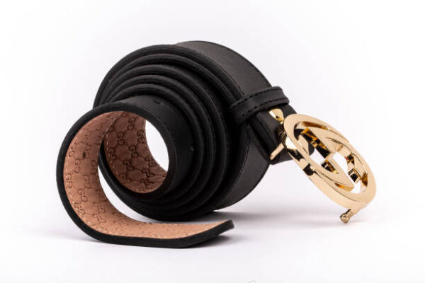 Leather women belt, belt white background